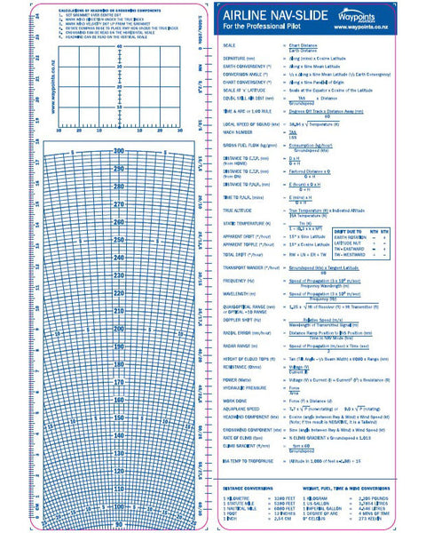Airline Style Nav Slide - Slim (85mm) (NOT permitted in ASPEQ exams) - GST Excl